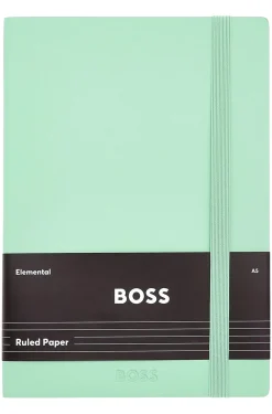 DIN-A5-Notizbuch aus pastellgrünem Kunstleder