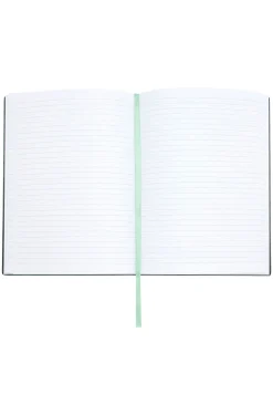 DIN-A5-Notizbuch aus pastellgrünem Kunstleder