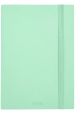 DIN-A5-Notizbuch aus pastellgrünem Kunstleder