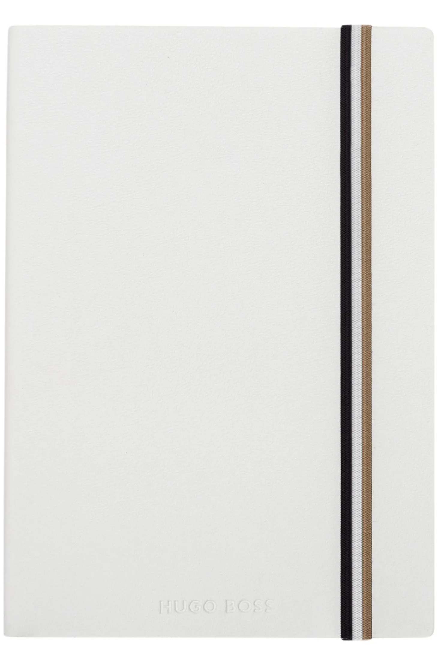 DIN-A5-Notizbuch aus weißem Kunstleder