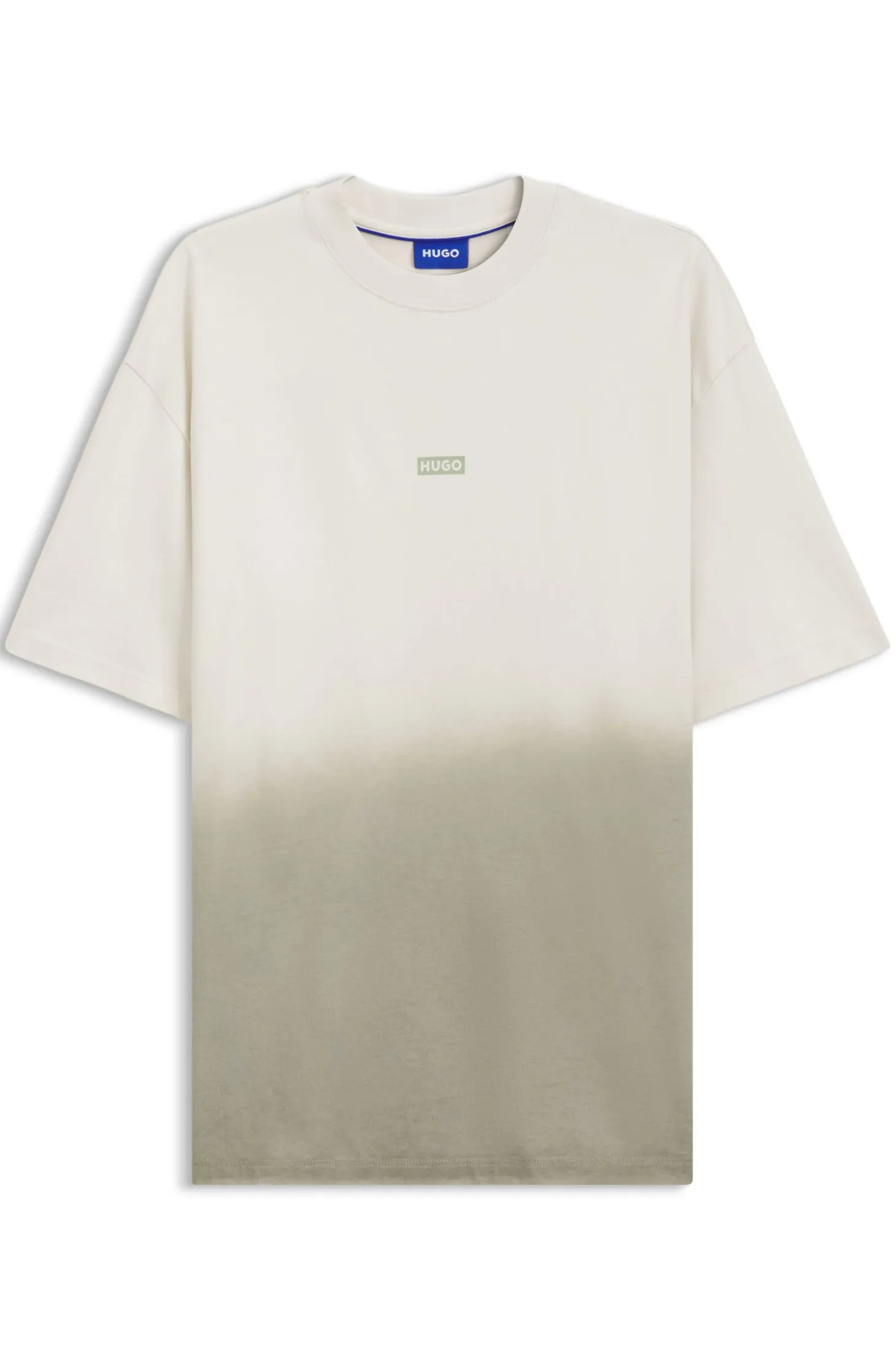 Dip-dyed T-Shirt aus Baumwoll-Jersey mit Logo
