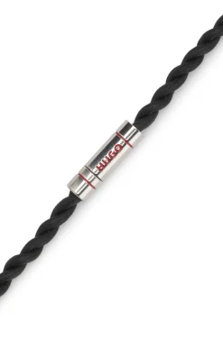 Doppeltes Armband aus geflochtenem Leder