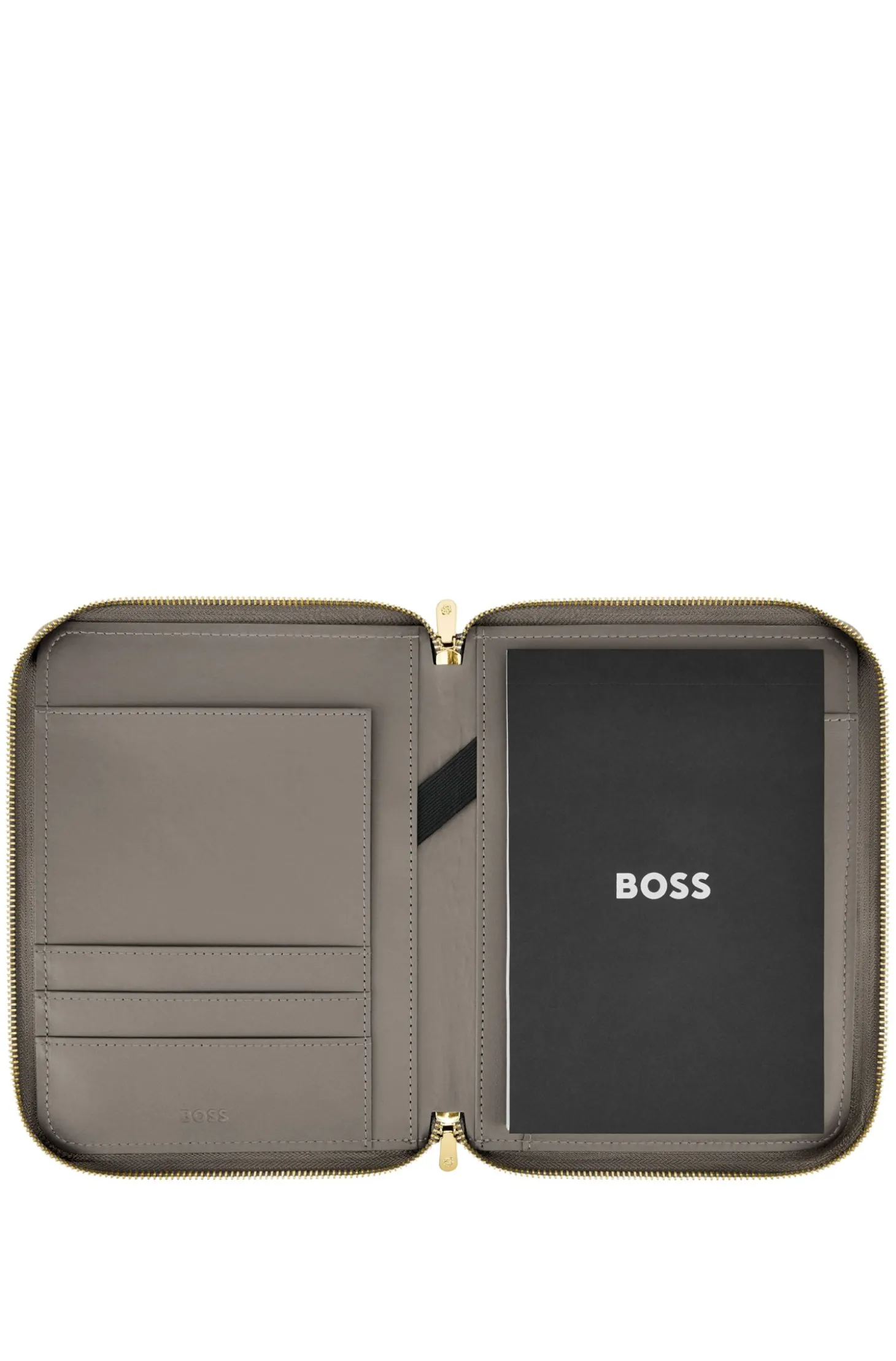 Double B monogram folder in faux leather