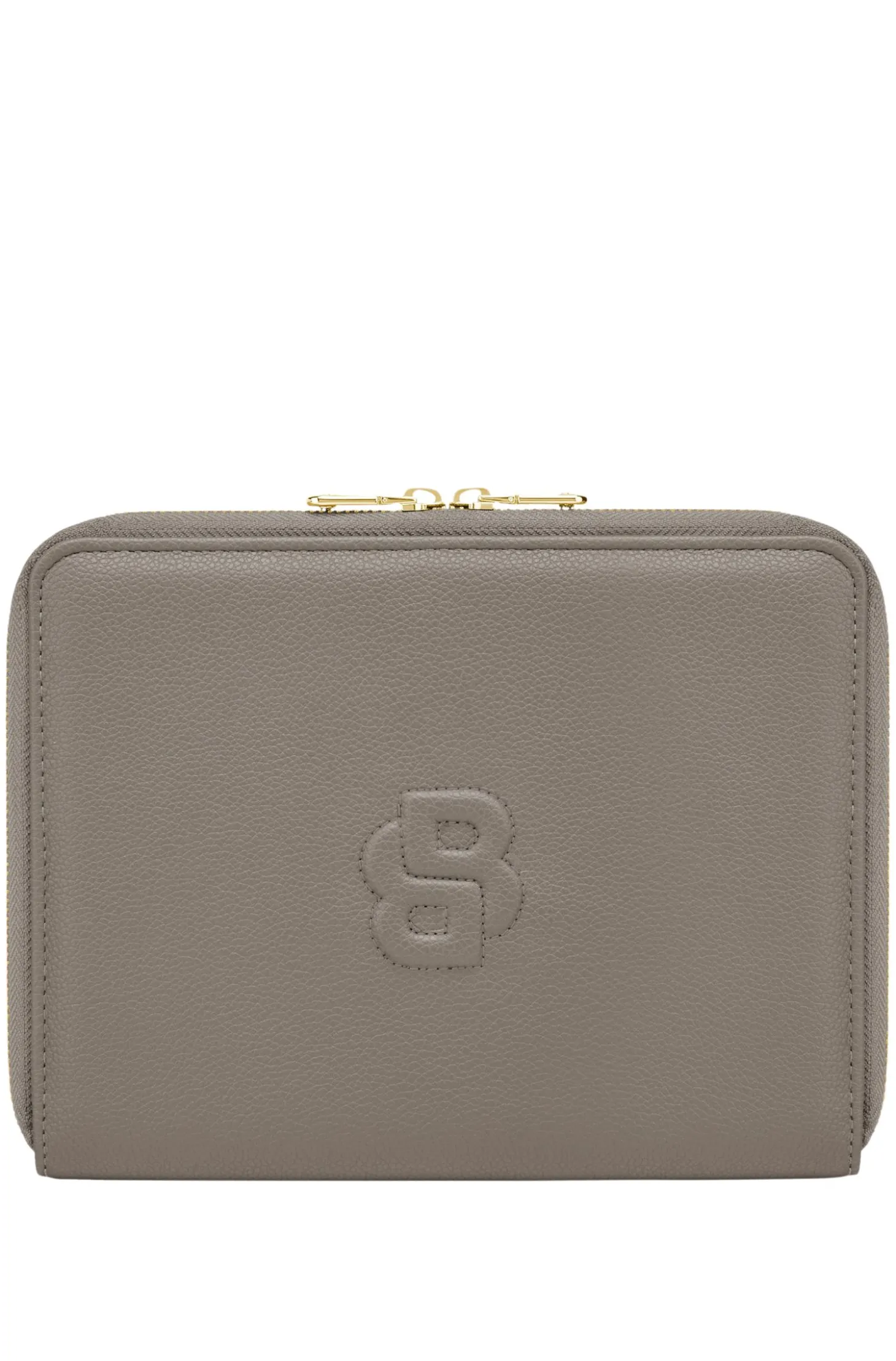 Double B monogram folder in faux leather