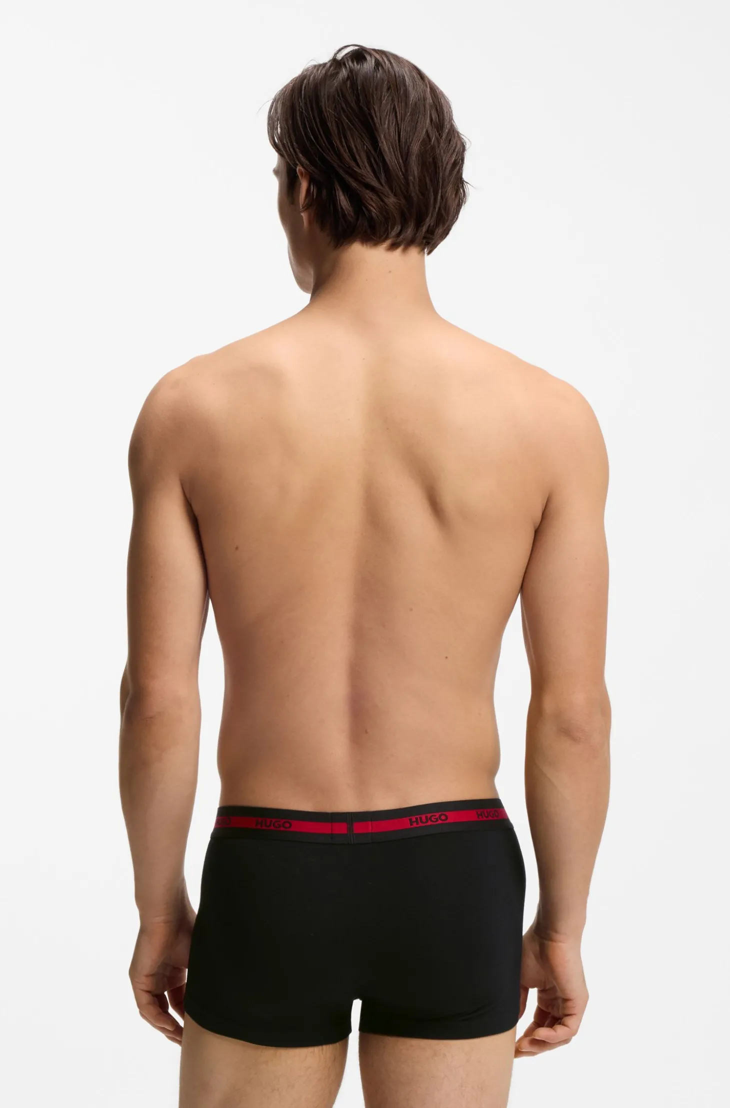 Dreierpack Boxershorts aus Stretch-Baumwolle mit Logo-Bund