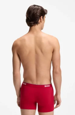 Dreierpack eng anliegende Boxershorts aus Stretch-Baumwolle
