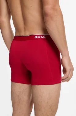 Dreierpack eng anliegende Boxershorts aus Stretch-Baumwolle