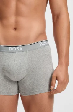 Dreierpack eng anliegende Boxershorts aus Stretch-Baumwolle