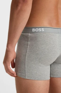 Dreierpack eng anliegende Boxershorts aus Stretch-Baumwolle