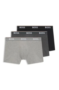 Dreierpack eng anliegende Boxershorts aus Stretch-Baumwolle