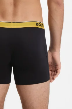 Dreierpack eng anliegende Boxershorts aus Stretch-Baumwolle mit Logo-Bund