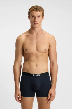 Dreierpack eng anliegende Boxershorts aus Stretch-Baumwolle