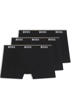 Dreierpack eng anliegende Boxershorts aus Stretch-Baumwolle