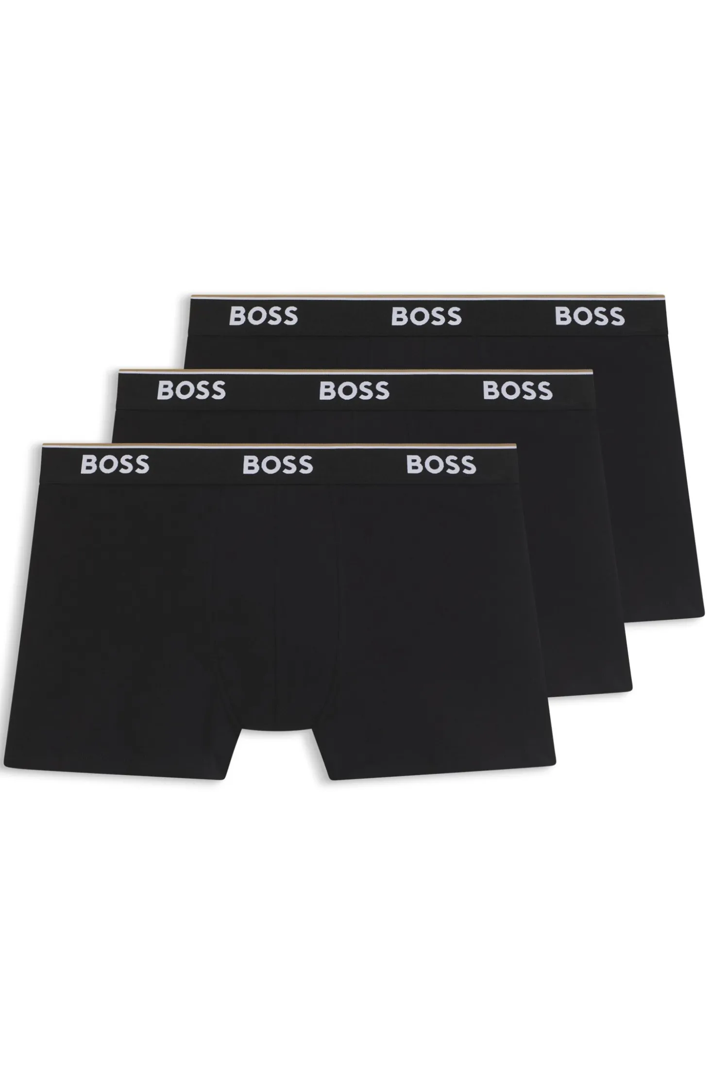 Dreierpack eng anliegende Boxershorts aus Stretch-Baumwolle
