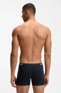 Dreierpack eng anliegende Boxershorts aus Stretch-Baumwolle