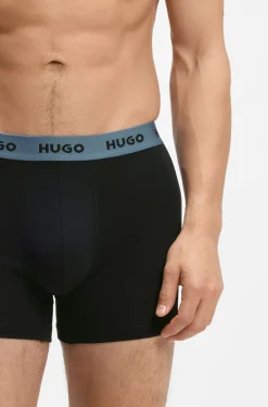Dreierpack eng anliegende Boxershorts aus Stretch-Baumwolle