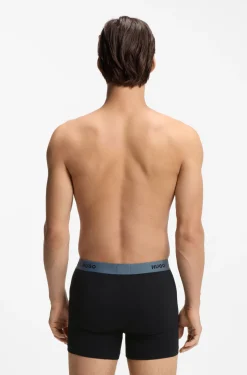 Dreierpack eng anliegende Boxershorts aus Stretch-Baumwolle