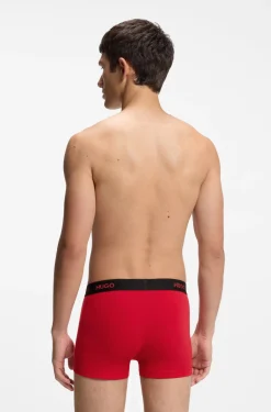Dreierpack eng anliegende Boxershorts mit kurzem Bein und Jacquard-Logo am Bund