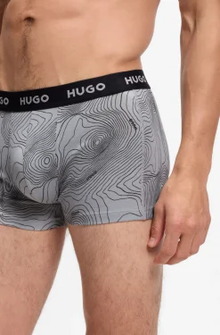 Dreierpack eng anliegende Boxershorts mit kurzem Bein aus Stretch-Baumwolle mit Logo-Bund