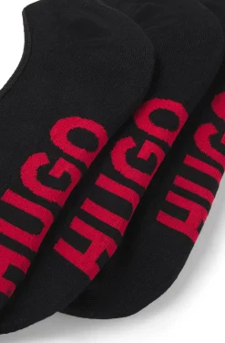 Dreierpack Füßlinge mit großen Logos