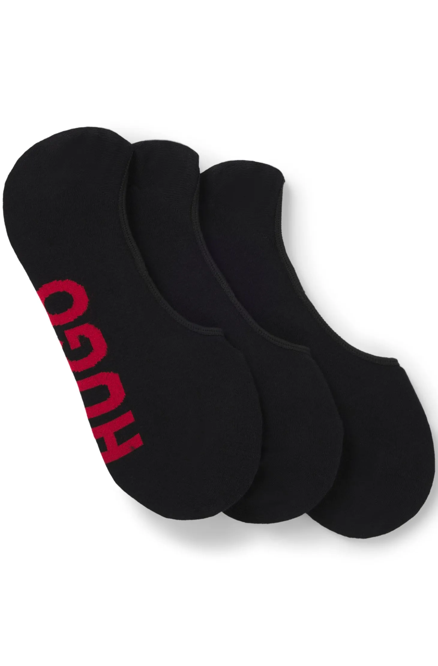 Dreierpack Füßlinge mit großen Logos