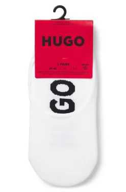 Dreierpack Füßlinge mit großen Logos