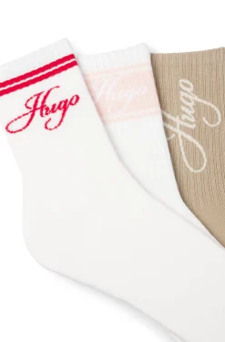 Dreierpack kurze Socken aus Baumwoll-Mix