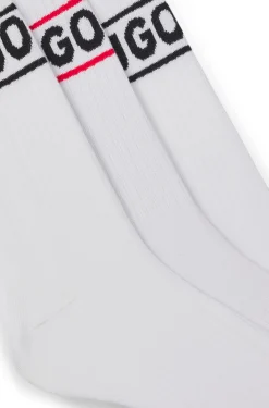 Dreierpack kurze Socken mit Logos