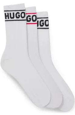 Dreierpack kurze Socken mit Logos