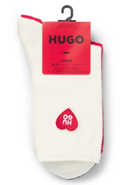 Dreierpack kurze Socken mit Logo-Details