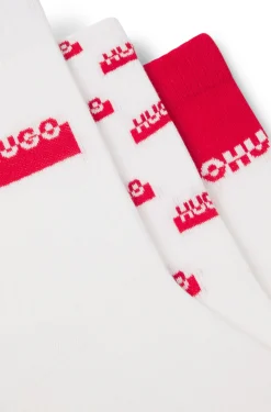 Dreierpack kurze Socken mit Split-Logos