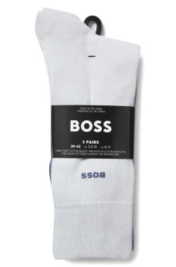 Dreierpack mittelhohe Socken aus Stretch-Gewebe
