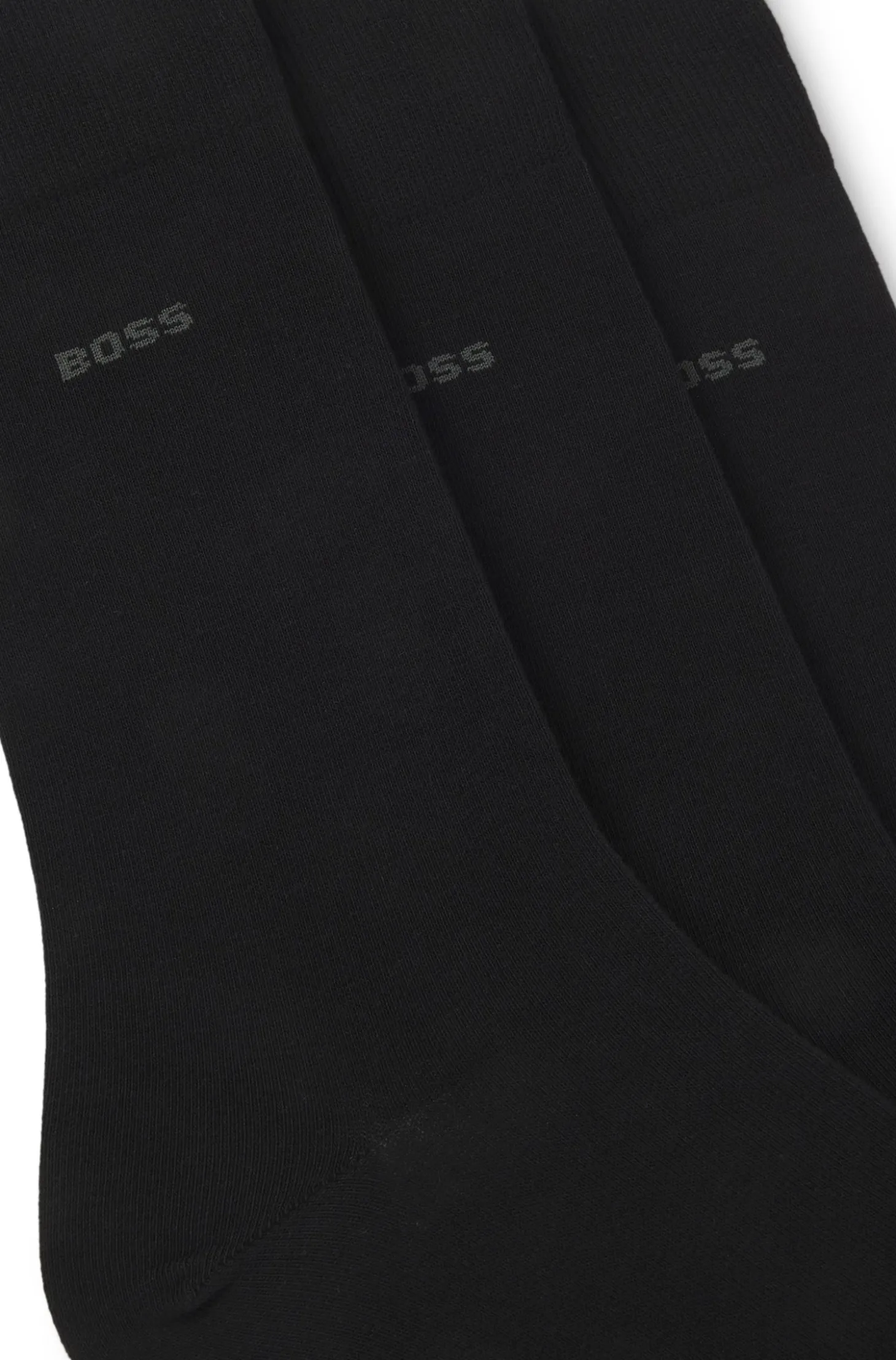 Dreierpack mittelhohe Socken aus Stretch-Gewebe