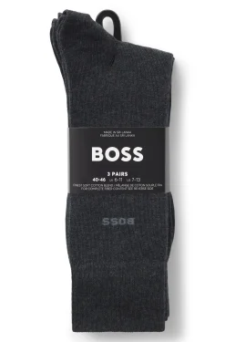 Dreierpack mittelhohe Socken aus Stretch-Gewebe