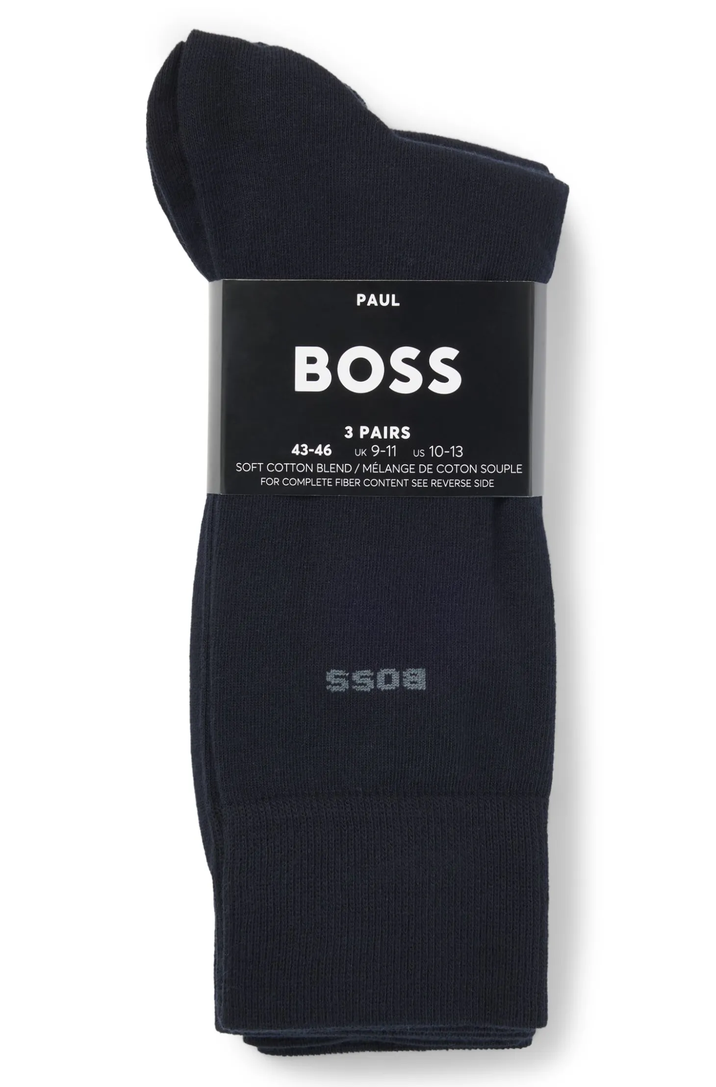 Dreierpack mittelhohe Socken aus Stretch-Gewebe