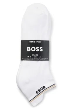 Dreierpack Sneakers-Socken mit plüschiger Sohle