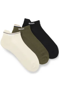 Dreierpack Sneakers-Socken mit plüschiger Sohle