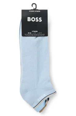 Dreierpack Sneakers-Socken mit plüschiger Sohle