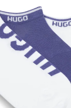 Dreierpack Sneakers-Socken mit Logos