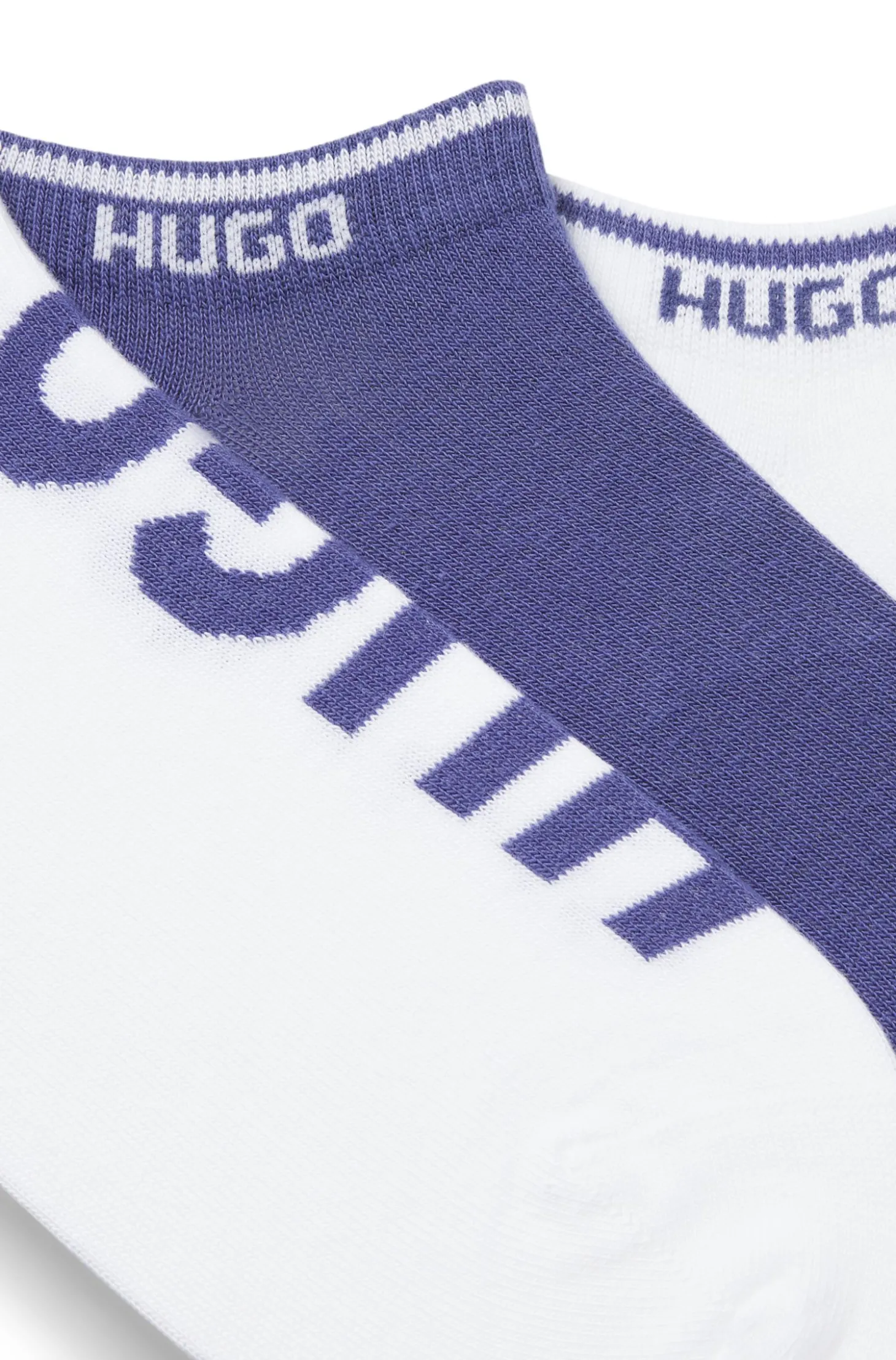 Dreierpack Sneakers-Socken mit Logos