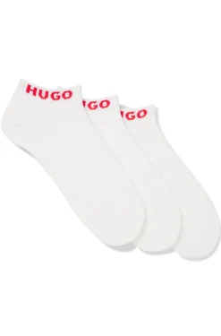 Dreierpack Sneakers-Socken mit Logo-Bündchen