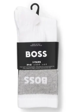 Dreierpack Socken aus Baumwollmischung in kurzer Länge