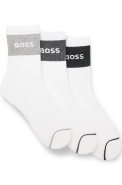 Dreierpack Socken aus Baumwollmischung in kurzer Länge