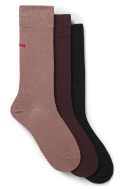 Dreierpack Socken in normaler Länge mit Logos