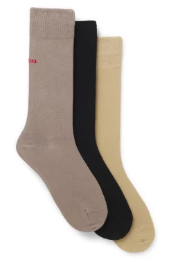 Dreierpack Socken in normaler Länge mit Logos