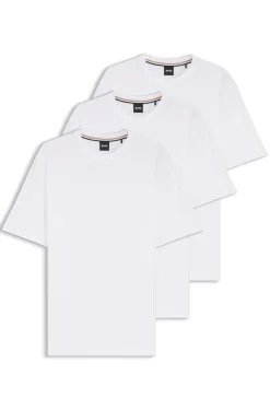Dreierpack T-Shirts aus Baumwolle mit Rundhalsausschnitt
