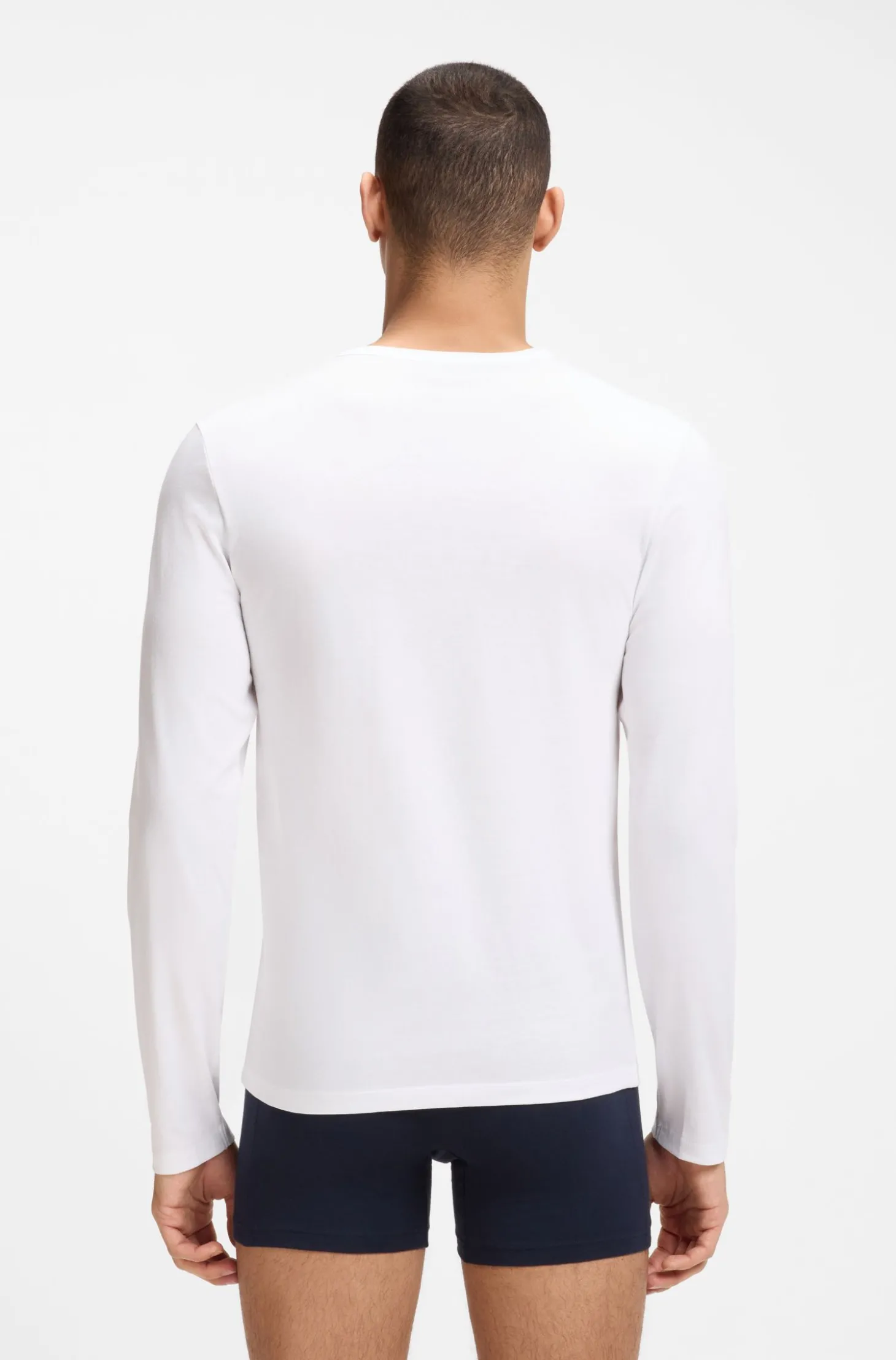 Dreierpack T-Shirts aus Baumwolle mit Logo-Stickerei