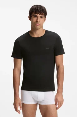 Dreierpack T-Shirts aus Baumwolle mit Logo-Stickerei