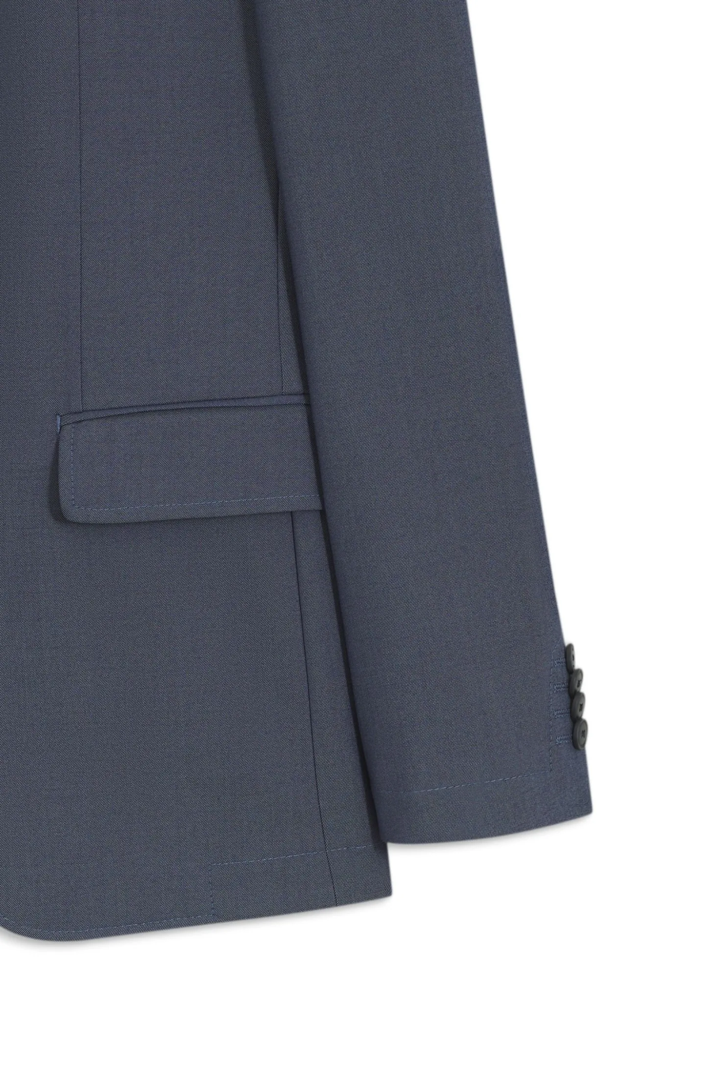 Dreiteiliger Slim-Fit Anzug mit Weste mit Reißverschluss