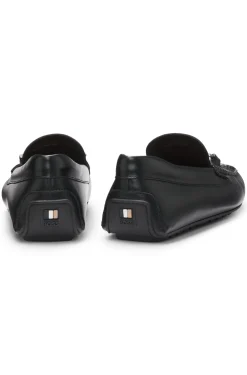 Driver-Schuhe aus Nappaleder mit Logo-Hardware